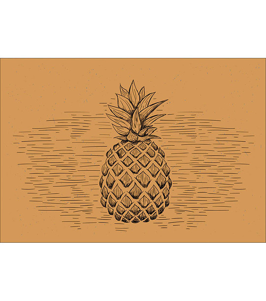 Постелка с принт Pineapple 52х75 см снимка