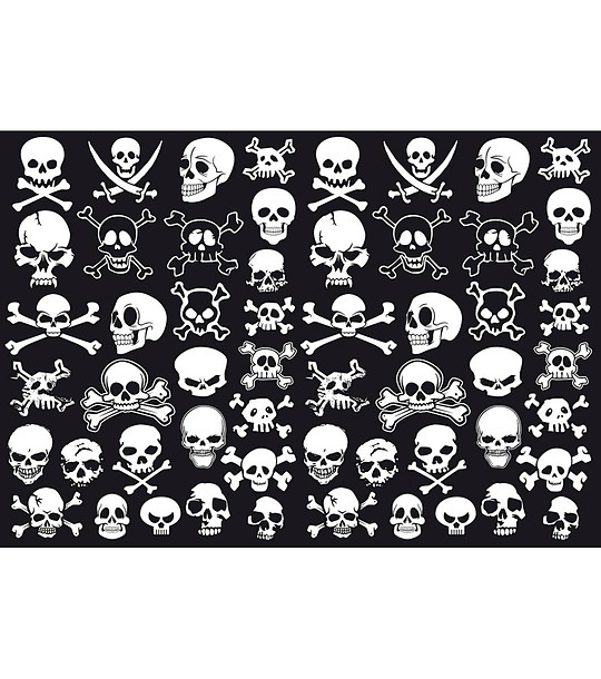 Постелка с принт Skulls 52х75 см снимка