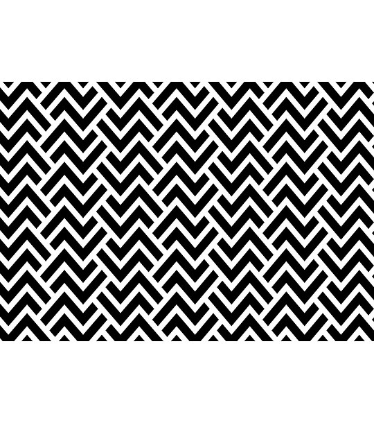 Постелка с принт Black Zigzag 52х75 см снимка