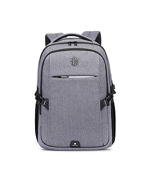 Сива unisex раница с USB порт снимка