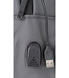 Сива unisex раница с USB порт-3 снимка