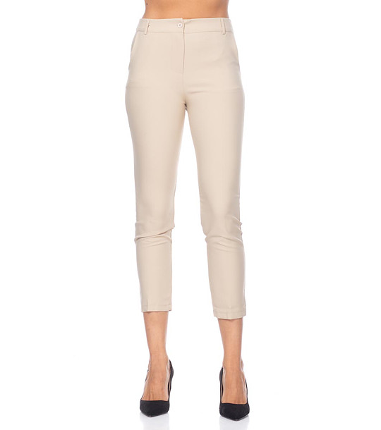 Бежов дамски 7/8 панталон Harriet снимка