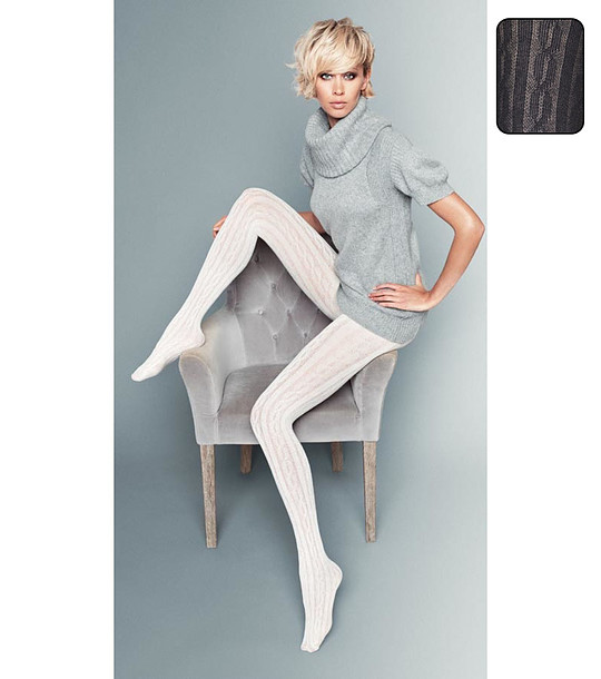 Чорапогащник в черен меланж Linda 80 DEN снимка