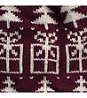Unisex шапка в бордо и бежово-2 снимка