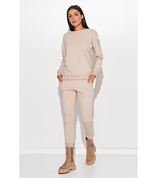 Светлобежов спортен дамски комплект Ardenа снимка