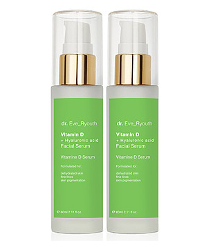 Комплект от 2 серума за лице с витамин D и хиалуронова киселина 60 мл снимка