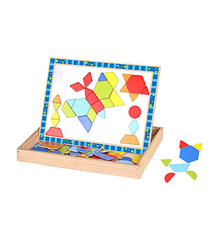 Двустранна магнитна дъска Форми и цветове снимка