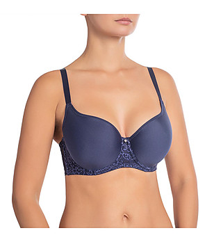 Син сутиен с подплатени чашки Viktoria снимка