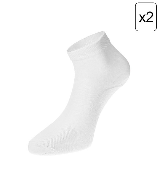 Комплект от 2 чифта Unisex бели чорапи 2ULIANO снимка