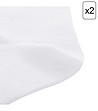 Комплект от 2 чифта Unisex бели чорапи 2ULIANO-3 снимка