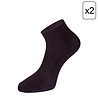 Комплект от 2 чифта черни Unisex чорапи 2ULIANO-0 снимка