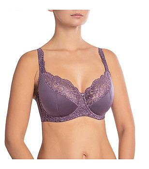 Сутиен с полумеки чашки в лилаво Viktoria снимка