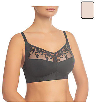 Бежов сутиен без банели Alex-Sandra снимка