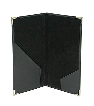 Кожен черен калъф за сметка снимка