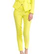 Жълт дамски панталон Kosara-2 снимка
