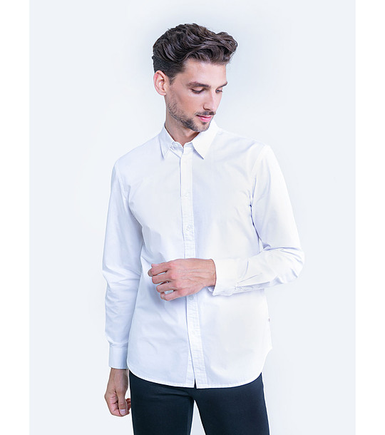 Памучна мъжка бяла риза Missisipi снимка