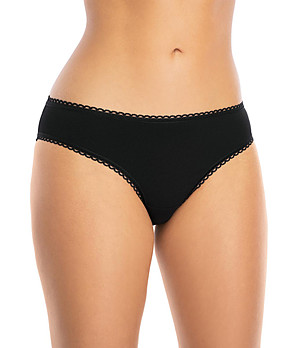 Черни памучни бикини Azalia снимка