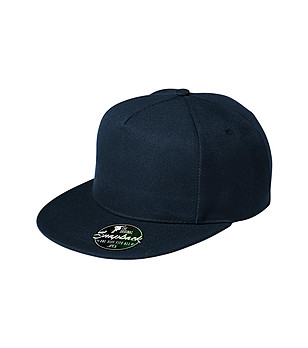Unisex тъмносиня шапка с козирка Millo снимка