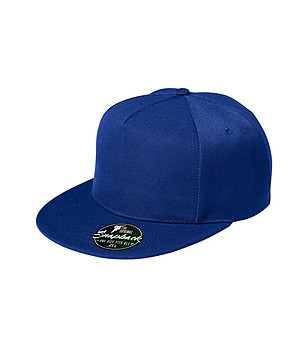 Unisex кралскосиня шапка с козирка Millo снимка