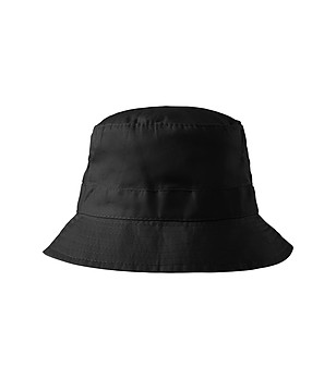 Черна unisex памучна шапка Tino снимка