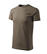 Unisex памучна тениска Elino в цвят каки-2 снимка
