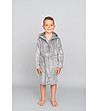 Детски халат в светлосиво Mimas-0 снимка