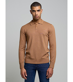 Мъжки светлокафяв пуловер Bradson снимка