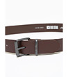 Кожен мъжки колан в тъмнокафяво Zak-1 снимка