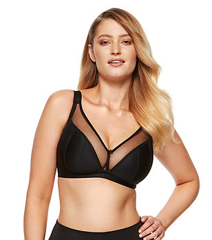 Черен сутиен с минимизиращ ефект Zara снимка