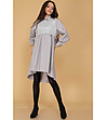 Сива oversize рокля-1 снимка