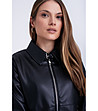 Черно дамско яке-3 снимка