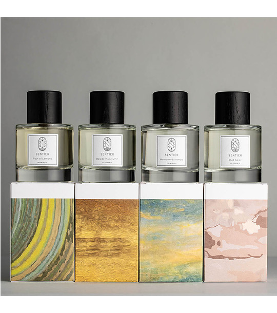 Комплект парфюми Mémoire du temps, Balade in Autumn, Path of Lemons, Oud Gaiac по 100 мл снимка