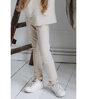 Детски бежов unisex панталон снимка