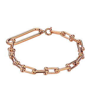 Дамска розовозлатиста гривна Adelaine снимка