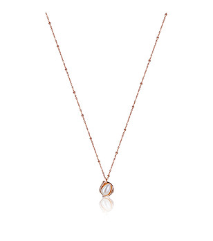 Розовозлатисто колие с перла Lucy снимка