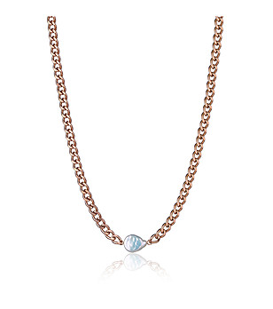 Дамско розовозлатисто колие Mia снимка