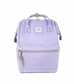 Unisex раница в светлолилаво с USB порт No.8 Classic M снимка