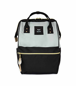 Unisex раница No. 8 Dual M в черно и сиво с USB снимка