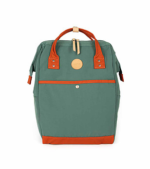 Unisex раница в зелено No.5 Plain M от водоотблъскваща материя снимка