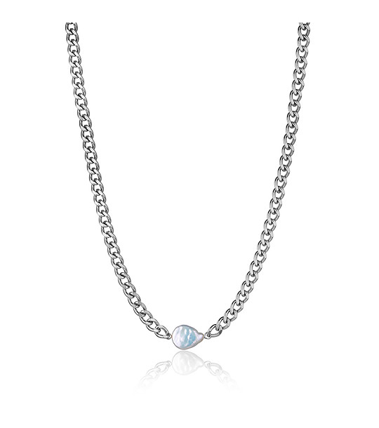 Дамско сребристо колие Mia снимка