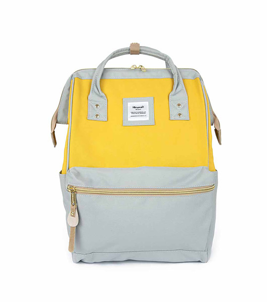 Unisex раница No.8 Dual M в светлосиньо и горчица с USB снимка