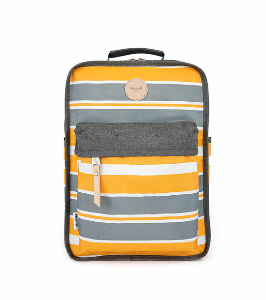 Unisex раница в сиво и оранжево No.41 Satchel S от водоотблъскваща материя снимка
