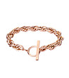 Дамска гривна в розовозлатисто с ефектна верижка  Fredda-0 снимка