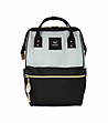 Unisex раница No. 8 Dual M в черно и сиво с USB-0 снимка