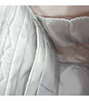 Unisex раница в сиво и зелено No.5 Plain M от водоотблъскваща материя-3 снимка