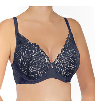 Сутиен в тъмносиньо и бежово Elizabeth снимка