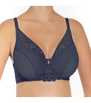 Тъмносин сутиен с лети чашки Elizabeth снимка