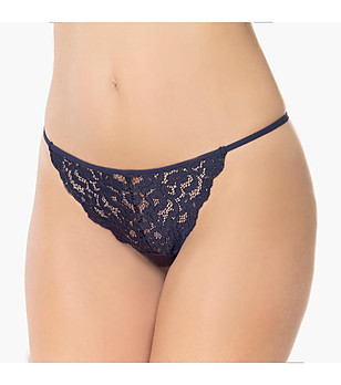 Тъмносини дантелени прашки Ella снимка