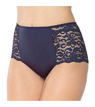 Тъмносини бикини с висока талия Ella снимка