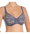 Сутиен в сиво-лилав нюанс с дантелени чашки Ella-0 снимка